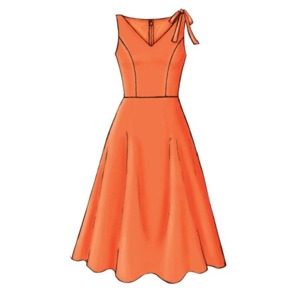 Butterick 4443 - 6 Easy Sew - Flared Dresses Sewing Pattern - Size BB 8,10,12,14 - Picture 4 of 10